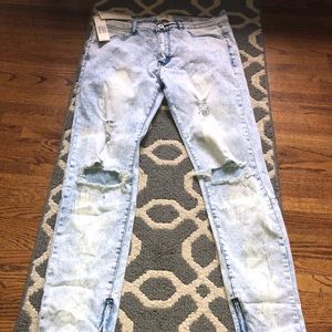 KDNK powder blue men’s jeans 32 waist